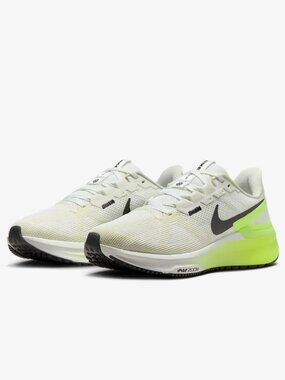 Nike Structure Road Running Shoes Summit White/Volt/Coconut Milk/Black 8.5